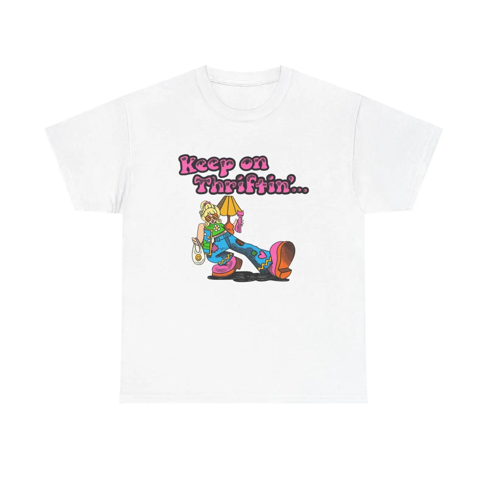 Vintage Fashion Thrift - تي شيرت Keep On Thrifting Funny