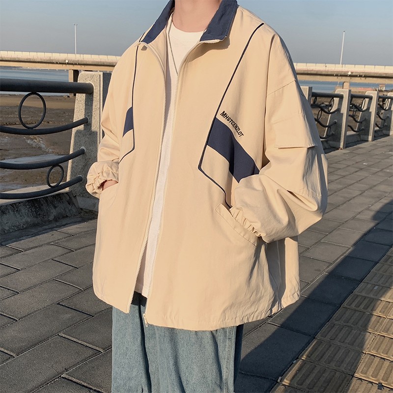 Vintage Windbreaker Nylon - الأمريكية سترة واقية سترة الرجال الربيع