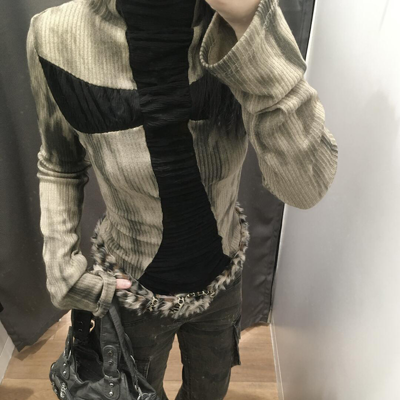 القوطي الصليب ثقافة فرعية سليم - مراجعة Turtleneck Knit 90S وسعره