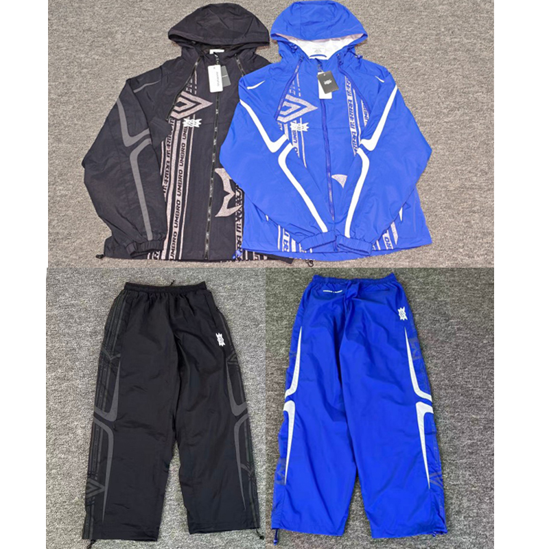 جاكيت رياضي رجالي Y2K أزرق مخط - مراجعة Vintage Windbreaker Nylon وسعره