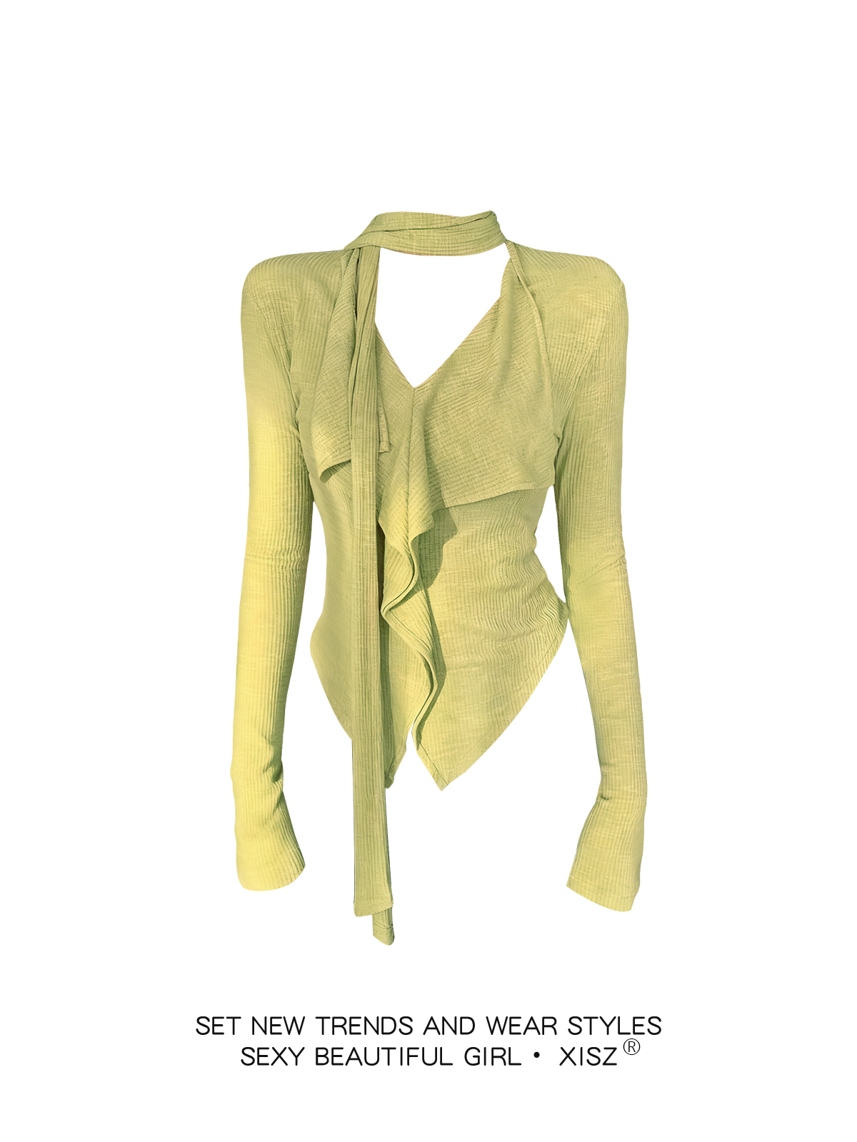 تي شيرت نسائي أصفر على الطراز  - مراجعة Turtleneck Knit 90S وسعره